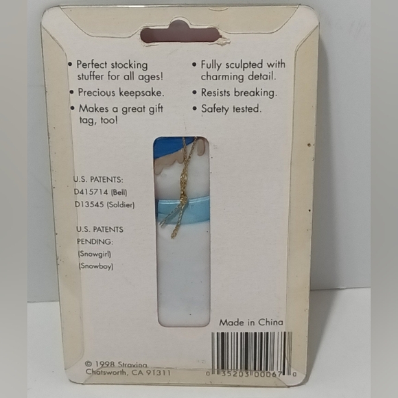 Vintage Stravina Trevor Christmas Ornament 1998 New in Box - Picture 3 of 4